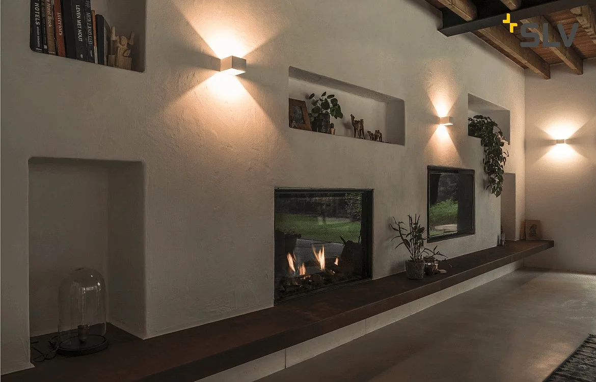 SLV LED Wandleuchte LOGS IN DTW, Up/Down, indirekt, CRi >90, Dim-To-Warm, 11W 2000-3000K 690lm, weiß SLV LED Wandleuchte LOGS IN DTW, Up/Down, indirekt, CRi >90, Dim-To-Warm, 11W 2000-3000K 690lm, weiß