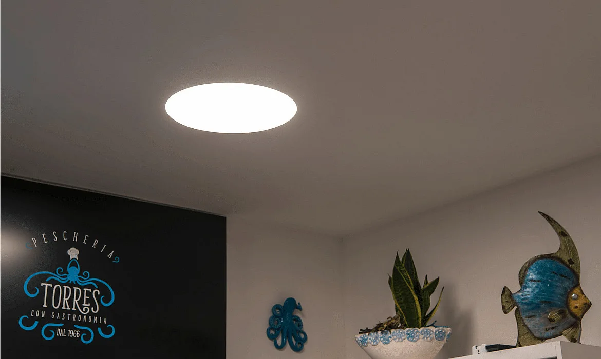 SLV LED Deckeneinbauleuchte MEDO 60 EL, rahmenlose Version, Einbau Ø 60.6cm, 36W 3000/4000K 5000lm 105°, Weiß SLV LED Deckeneinbauleuchte MEDO 60 EL, rahmenlose Version, Einbau Ø 60.6cm, 36W 3000/4000K 5000lm 105°, Weiß