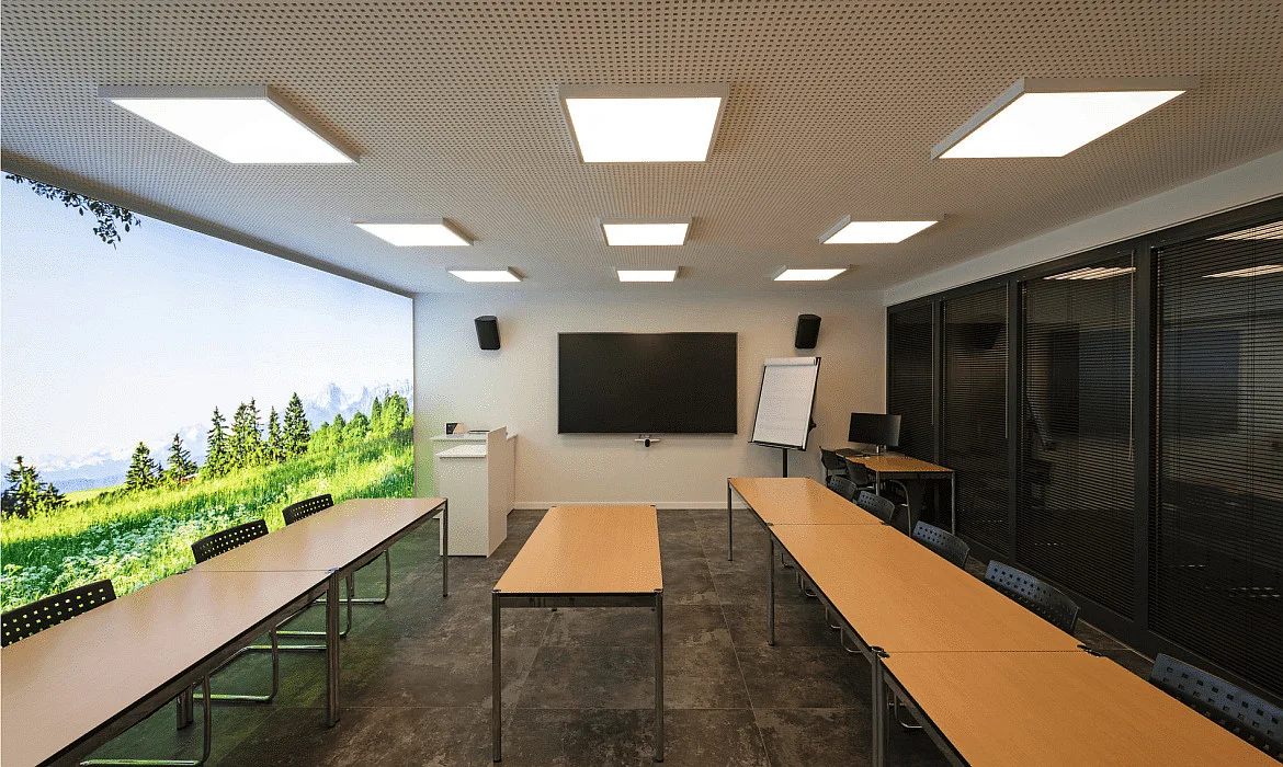SLV LED Einlege-Deckenleuchte PANEL V 600 DALI, IP54 IK03, 59.5cm, 34W 3000/4000K (CCT Switch) 85°, CRI 80, UGR <19, dimmbar SLV LED Einlege-Deckenleuchte PANEL V 600 DALI, IP54 IK03, 59.5cm, 34W 3000/4000K (CCT Switch) 85°, CRI 80, UGR <19, dimmbar
