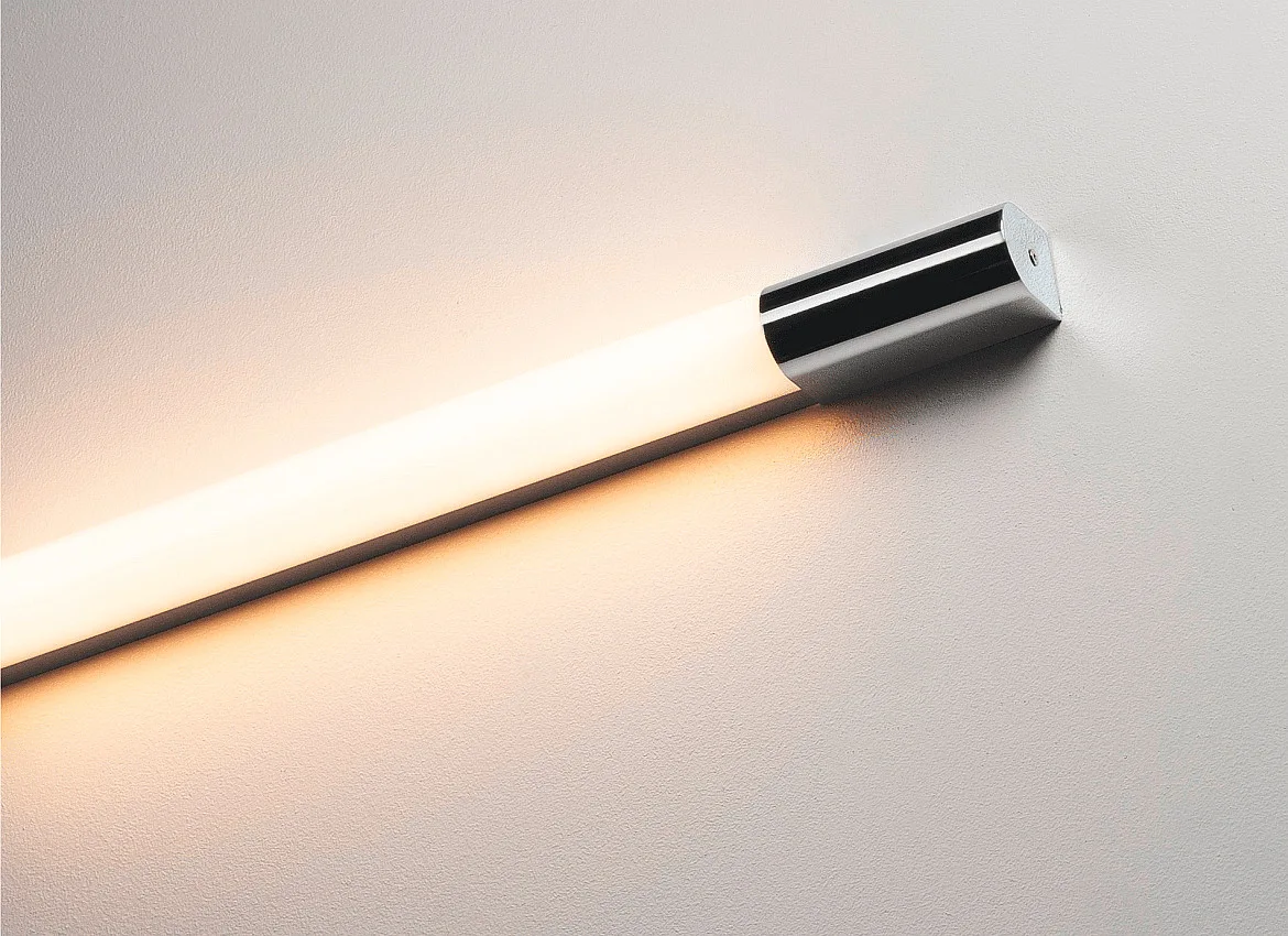 SLV LED Wandleuchte TRUKKO 60cm, chrom/weiß, 8W, SMD LED, 3000K, IP44 SLV LED Wandleuchte TRUKKO 60cm, chrom/weiß, 8W, SMD LED, 3000K, IP44