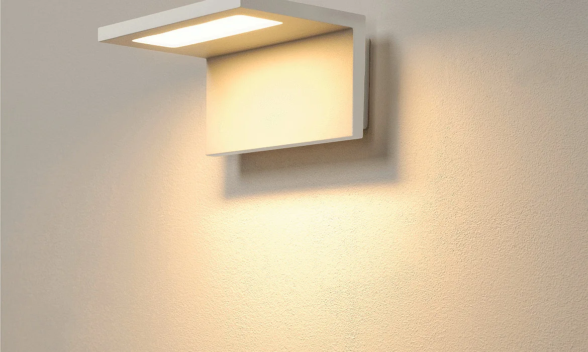SLV LED Außenleuchte ANGOLUX WALL Wandleuchte, 120°, SMD LED, 3000K, IP44, weiß SLV LED Außenleuchte ANGOLUX WALL Wandleuchte, 120°, SMD LED, 3000K, IP44, weiß