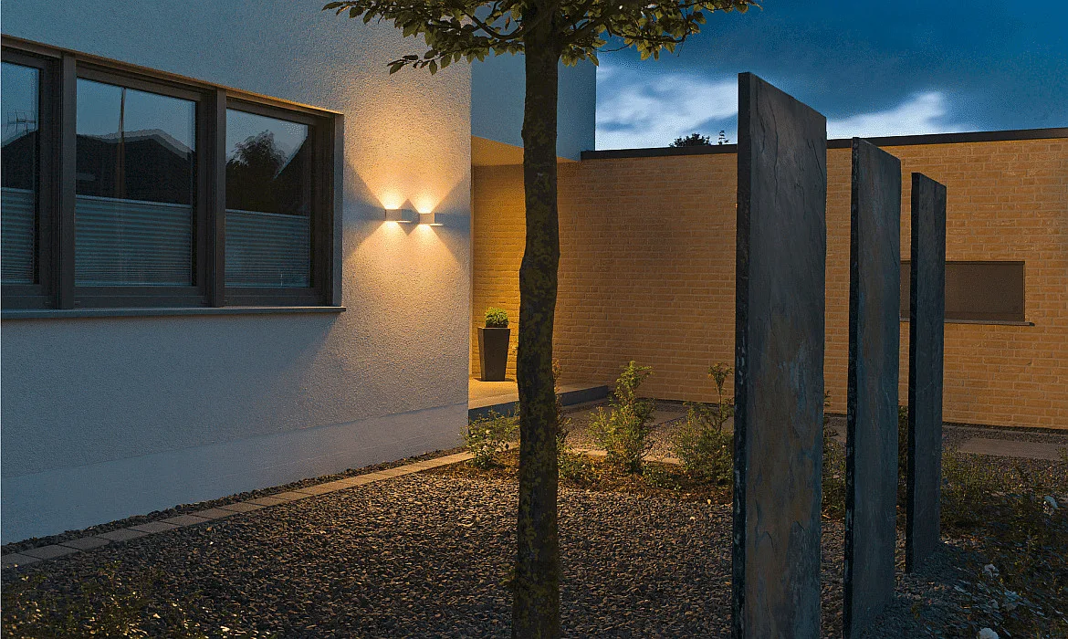SLV LED Außenwandleuchte LOGS WALL, IP65 IK04, Up/Down, indirekt, Aluminium, 9.5W 3000K 800lm, weiß SLV LED Außenwandleuchte LOGS WALL, IP65 IK04, Up/Down, indirekt, Aluminium, 9.5W 3000K 800lm, weiß