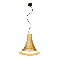 Premium-LED Pendelleuchte BATO 35 PD, � 35cm, 21W 2500K 1300lm 100�, TRIAC dimmbar, Messing geb�rstet