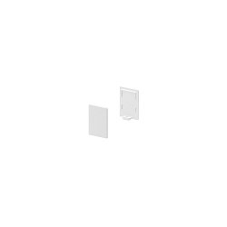 GRAZIA 10 Endkappe f�r GRAZIA Aufbauprofil standard, 2 Stk., hohe Ausf�hrung, wei�