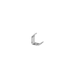 GRAZIA 10 LED Aufbauprofil gerillt, 45� Montageclip sichtbar, 2 Stk.