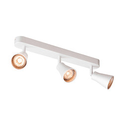 Wand- und Deckenleuchte AVO TRIPLE QPAR51, 3-flammig 3x GU10, dreh- und neigbar, Wei�