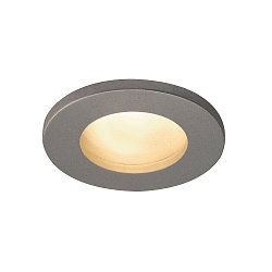 Outdoor Ceiling recessed luminaire DOLIX OUT, GU10, QPAR51, IP65, � 68mm, round, silver grey