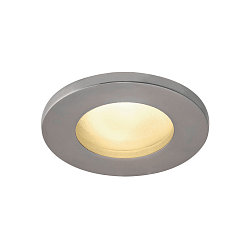 Outdoor Ceiling recessed luminaire DOLIX OUT, GU10, QPAR51, IP65, � 68mm, round, matt chrome