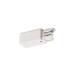 Zubeh�r f�r 3-Phasen Aufbauschiene S-TRACK ON/OFF - End-Einspeiser, IP20, max. 16A, schaltbar, Erde links, wei�