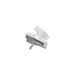 Zubeh�r f�r 3-Phasen Stromschiene S-TRACK - Pendelleuchten-Adapter, f�r 1 Drahtseil, mechanisch, wei�