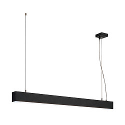 LED Profil-Pendelleuchte GLENOS, 100.5cm, UGR < 28, dimmbar 1-10V, 43W 4000K 3300lm, Mattschwarz