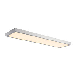 LED Ceiling luminaire PANEL f�r BAP, 120 x 30cm, 45W, TRIAC dimmable, silver grey, 3000K 3100lm 90�