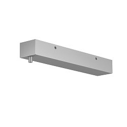 Montagezubeh�r f�r H-PROFIL, Rosette / Anschlussbox eckig, Silber