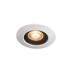 Outdoor Einbau-Downlight  VARU QPAR51 DL, IP65 IK02, � 10cm / DA 75mm, GU10 LED max. 5W, schwarz / wei�