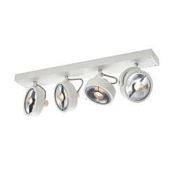 Wand- und Deckenleuchte KALU CW QUAD QPAR111, 4x GU10 max. 75W, kardanisch, weiß