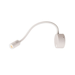 Premium-LED Displayleuchte DIO FLEX PLATE, mit Flex-Arm und Schalter, 1.9W 45�, 3000K 82lm, Wei�