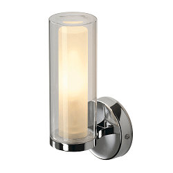 Wandleuchte WL 105 Badleuchte/Spiegelleuchte, Doppelglas, 1x E14, IP44, chrom
