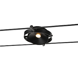 LED Seilleuchte DURNO f�r TENSEO Niedervolt-Seilsystem, 9W, 2700K, 360lm, schwarz