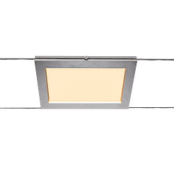 LED Seilleuchte PLYTTA rectangular f�r TENSEO Niedervolt-Seilsystem, 9W, 2700K, 580lm, chrom