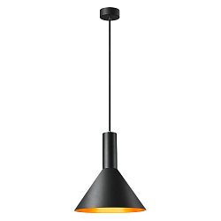 Pendelleuchte PHELIA 275, E27, schwarz/gold