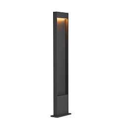 Outdoor LED Stehleuchte FLATT POLE, IP65 IK03, eckig, 100cm, 10W 3000/4000K (CCT Switch), offenes Kabelende, anthrazit