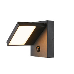 LED Au�enwandleuchte ABRIDOR SENSOR, IP54 IK03, 12W 3000/4000K (CCT Switch) 980lm, schwenkbar, Anthrazit