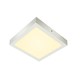 LED Wand-/Deckenleuchte SENSER 24 CW, eckig, 15W, 1200lm, IP20, wei�, 15W 3000K