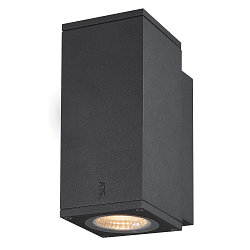 Premium-LED Outdoor Wandleuchte ENOLA SQUARE SINGLE CCT, IP65 IK02, Gr��e S, 6W 3000/4000K 390/450lm 30�, CRi>90, Anthrazit