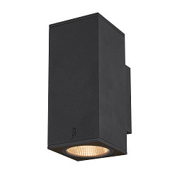 Premium-LED Outdoor Wandleuchte ENOLA SQUARE UP/DOWN CCT, IP65 IK02, Gr��e M, 19W 3000/4000K 1480/1680lm 38�, CRi>90