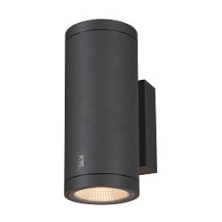 LED Au�enwandleuchte ENOLA ROUND UP/DOWN CCT, IP65 IK06, CRi >90, anthrazit, Gr��e M, 20W 3000/4000K 1660/1900lm 2x38�