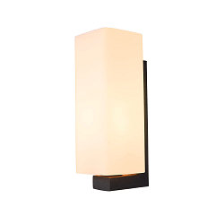Wandleuchte QUADRASS Indoor, E27, schwarz