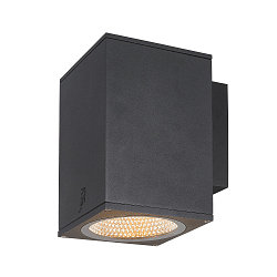 Premium-LED Outdoor Wandleuchte ENOLA SQUARE SINGLE CCT, IP65 IK02, Gr��e L, 35W 3000/4000K 3100/3400lm 30�, CRi>90