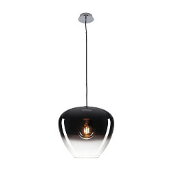 Pendelleuchte PANTILO CONVEX 40 Indoor, E27, chrom, mit Rosette