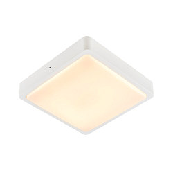 Outdoor LED Wand-/Deckenleuchte AINOS SQUARE, IP65, 30 x 30cm, 17W 3000/4000K (CCT Switch) 1300lm, anthrazit / opal