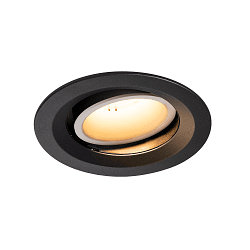 LED Deckeneinbauleuchte NUMINOS DL M, 2700K, IP20, dreh-/schwenkbar, 55�, 1600lm, UGR 20, Schwarz / Wei�