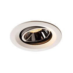 LED Deckeneinbauleuchte NUMINOS DL M, 3000K, IP20, dreh-/schwenkbar, 55�, 1550lm, UGR 19, Wei� / Chrom