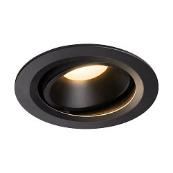 LED Deckeneinbauleuchte NUMINOS DL L, 3000K, IP20, dreh-/schwenkbar, 55�, 2150lm, UGR 23, Schwarz / Schwarz