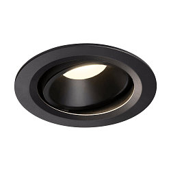 LED Deckeneinbauleuchte NUMINOS DL L, 4000K, IP20, dreh-/schwenkbar, 40�, 2350lm, UGR 21, Schwarz / Schwarz