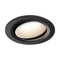 LED Deckeneinbauleuchte NUMINOS DL L, 4000K, IP20, dreh-/schwenkbar, 40�, 2450lm, UGR 19, Schwarz / Wei�