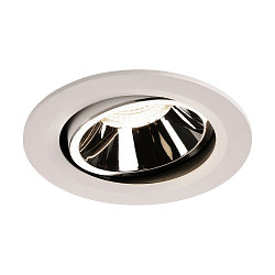 LED Deckeneinbauleuchte NUMINOS DL L, 4000K, IP20, dreh-/schwenkbar, 40�, 2350lm, UGR 18, Wei� / Chrom