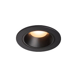 LED Deckeneinbauleuchte NUMINOS DL S, 2700K, IP20, 20�, 670lm, UGR 18, Schwarz / Schwarz