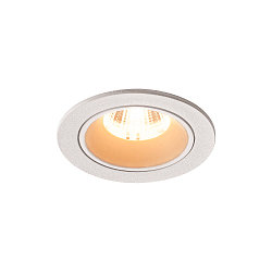 LED Deckeneinbauleuchte NUMINOS DL S, 2700K, IP20, 40�, 720lm, UGR 18, Wei� / Wei�