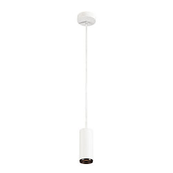 LED Pendelleuchte NUMINOS PD PHASE S, 2700K, 24�, 985lm, wei� / schwarz