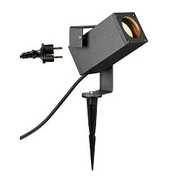 Erdspie�leuchte THEO BRACKET SP QPAR51, IP65, GU10, neigbar + drehbar, mit IP-Steckerkabel, anthrazit