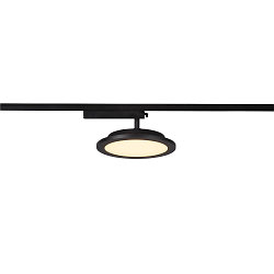 1-Phasen LED Strahler PANEL TRACK, Rund, � 20cm, 230V / 450mA, 18W 3000K 1800lm, CRi >90, Schwarz