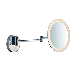 LED Wandleuchte MAGANDA WL Kosmetikspiegel, CCT switch, 2700/3000/4000K, IP44, chrom