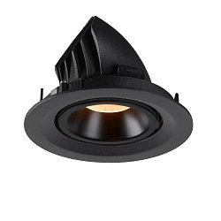 LED Deckeneinbauleuchte NUMINOS� GIMBLE M, 2700K, 55�, Schwarz