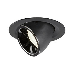 LED Deckeneinbauleuchte NUMINOS� GIMBLE M, 4000K, 40�, Schwarz / Chrom