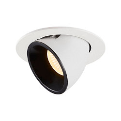 LED Deckeneinbauleuchte NUMINOS� GIMBLE L, 3000K, 20�, Wei� / Schwarz