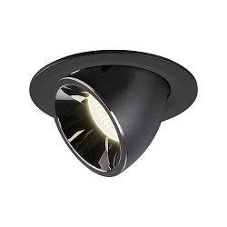 LED Deckeneinbauleuchte NUMINOS� GIMBLE L, 4000K, 20�, Schwarz / Chrom